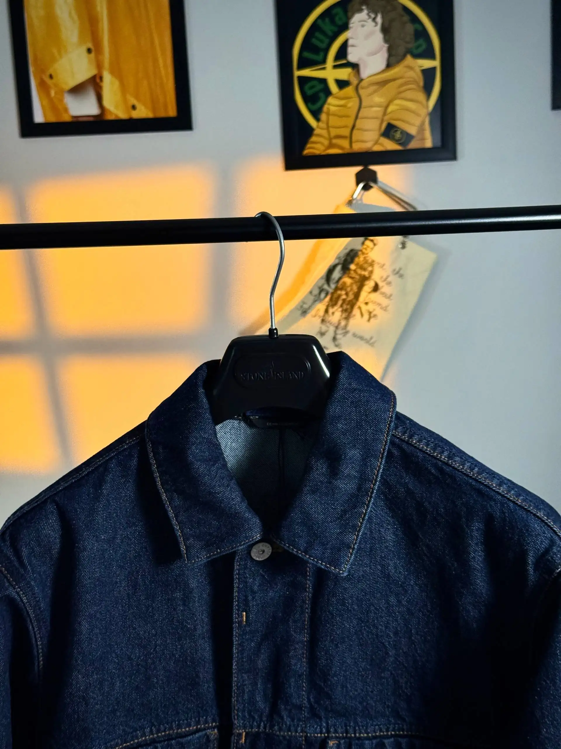 Stone Island Indigo Denim-Rinsed Jacket - Куртки (Одежда) в Астрахань
