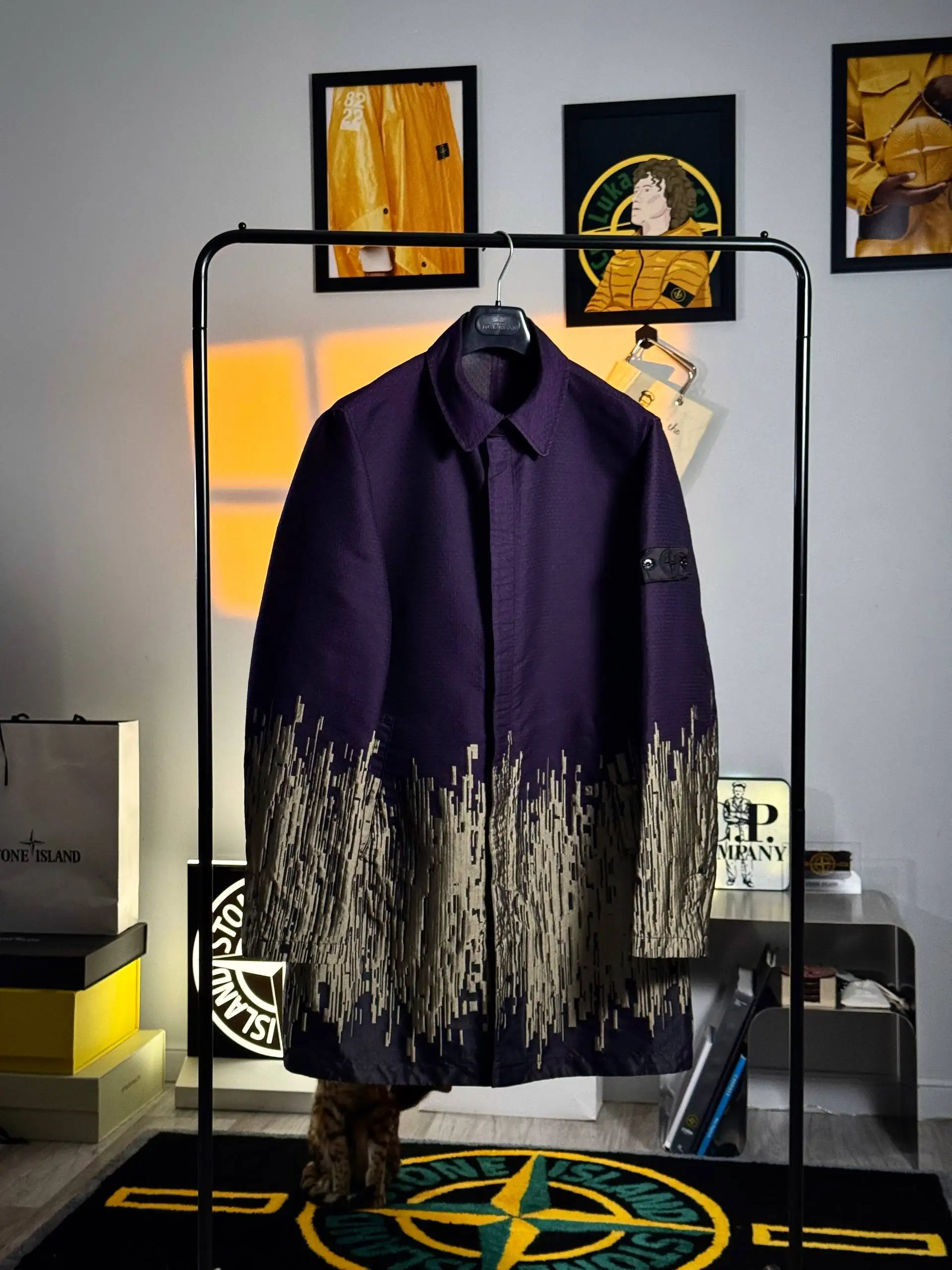 Stone Island Big Loom Jacquard Shadow Project Trench Jacket - Верхняя одежда (Одежда) в Санкт-Петербург