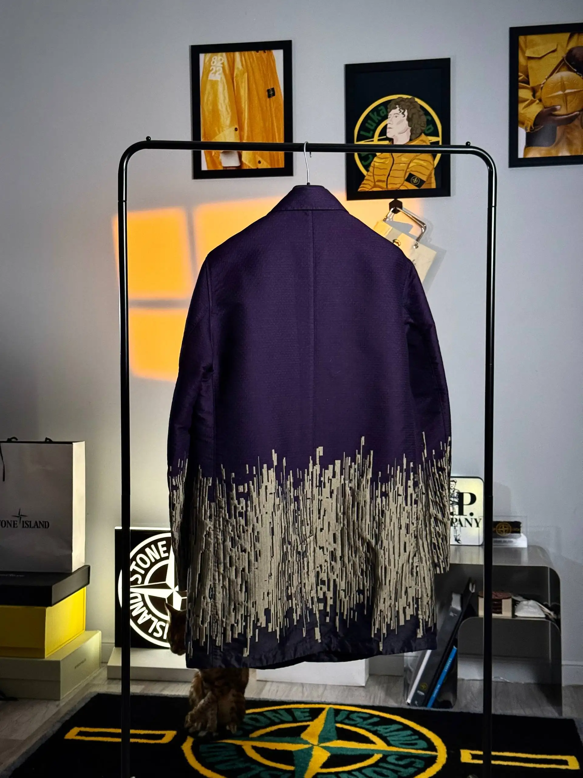 Stone Island Big Loom Jacquard Shadow Project Trench Jacket - Верхняя одежда (Одежда) в Санкт-Петербург
