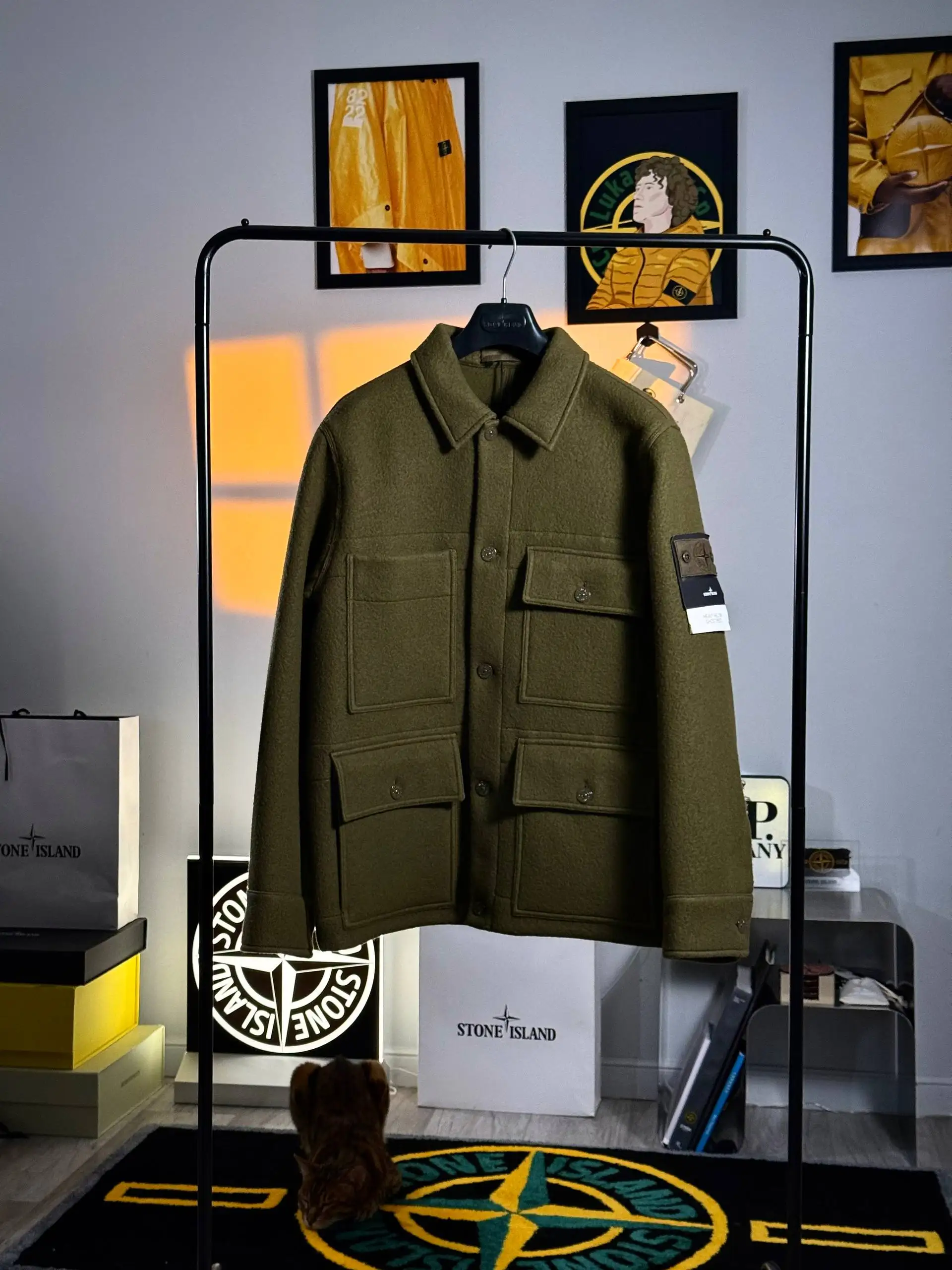 Stone Island Ghost Piece Heavy Melton Wool Ghost Jacket - Куртки (Одежда) в Астрахань