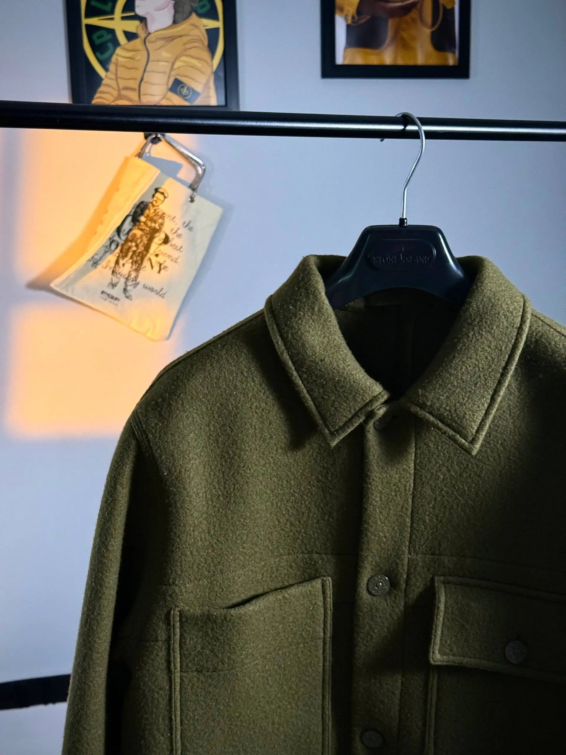 Stone Island Ghost Piece Heavy Melton Wool Ghost Jacket - Куртки (Одежда) в Астрахань