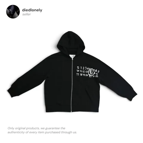 Maison Margiela Number Logo Zip-Up Hoodie, размер M - частное объявление в Астрахань
