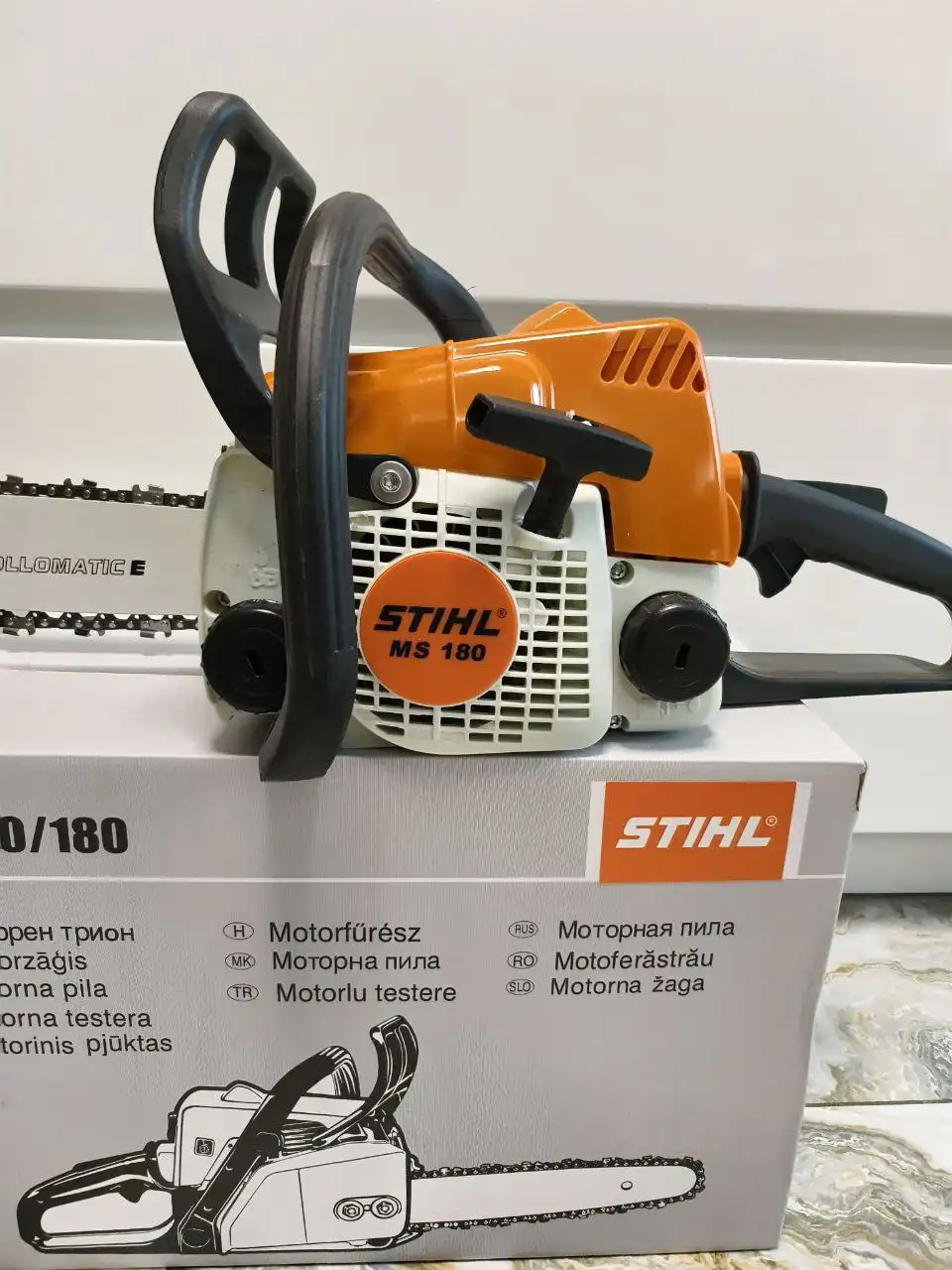 Бензопила STIHL MS 180 с комплектом