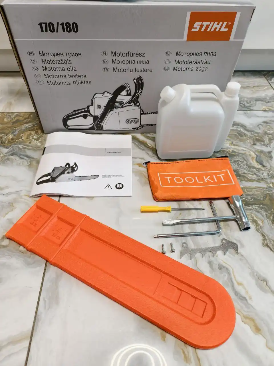 Бензопила STIHL MS 180 с комплектом