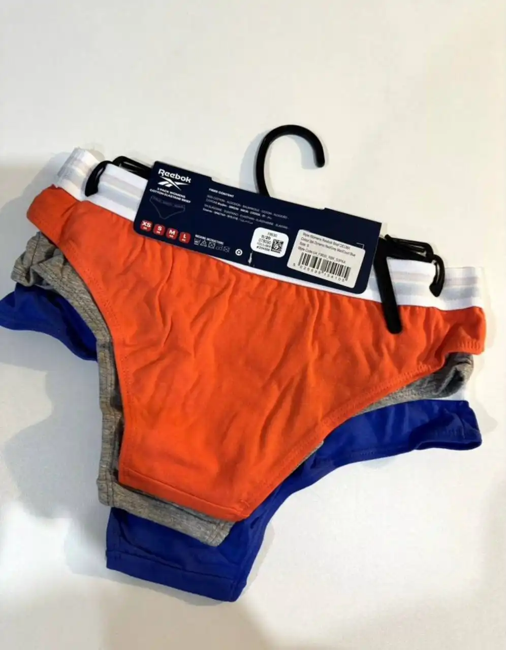 Комплект женских трусиков Reebok 3 шт. новый размер S