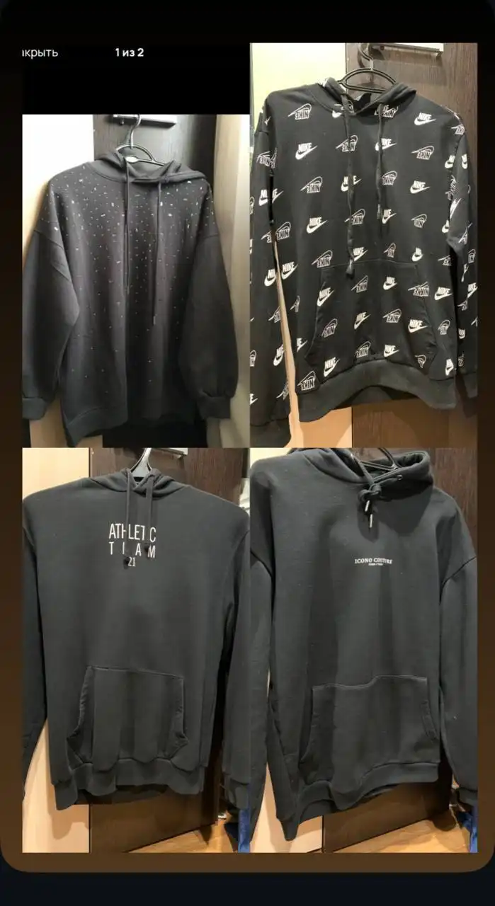 Продажа теплых кофт б/у в разных размерах