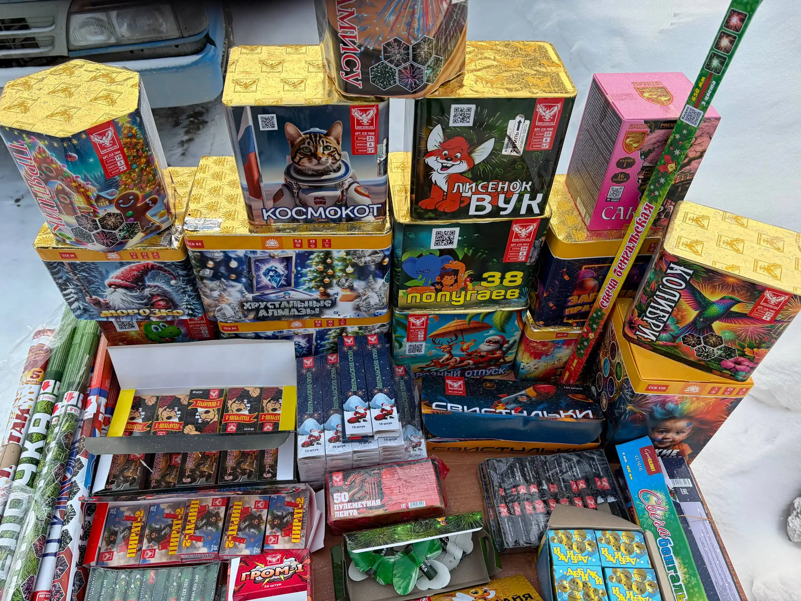 Продажа фейерверков и пиротехники