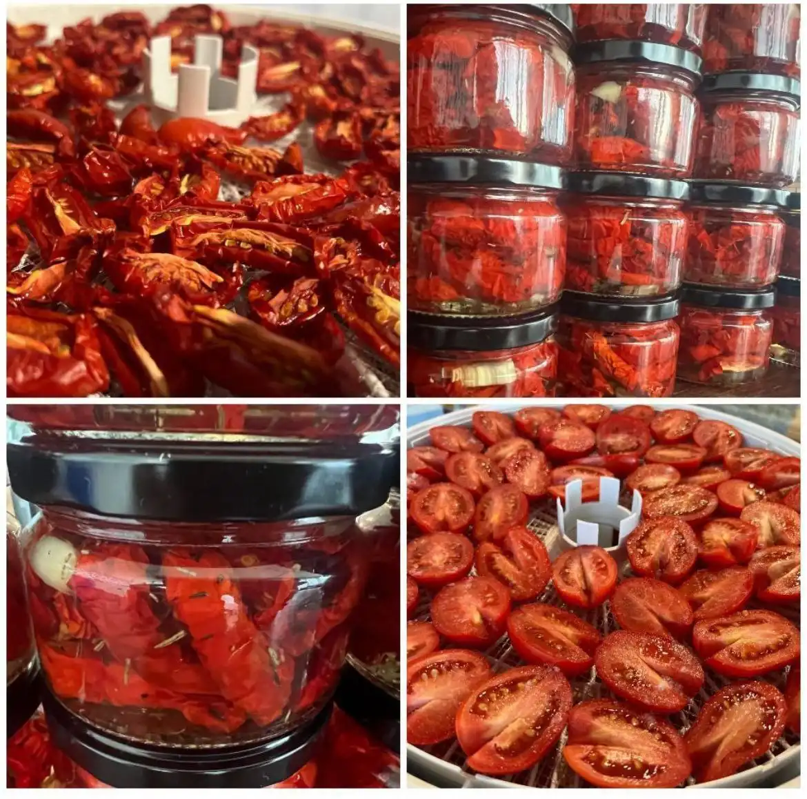 Домашние вяленые томаты натурального состава