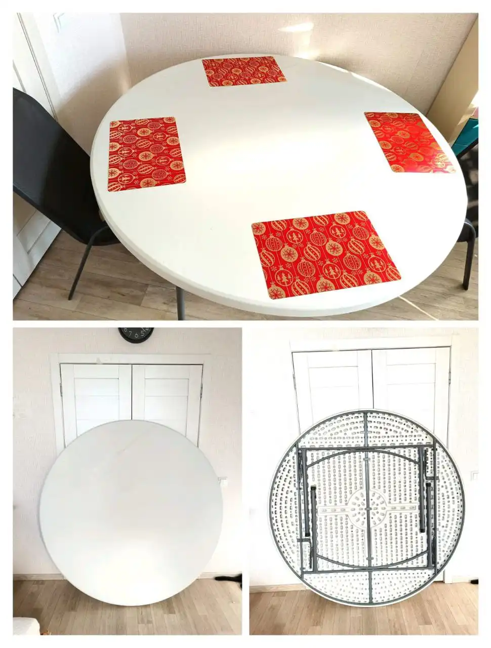 Складной стол диаметром 160 см