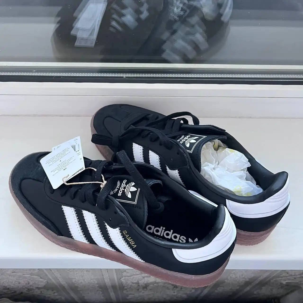 Продам новые кеды Adidas Original Sambae black - Обувь (Одежда) в Новосибирск