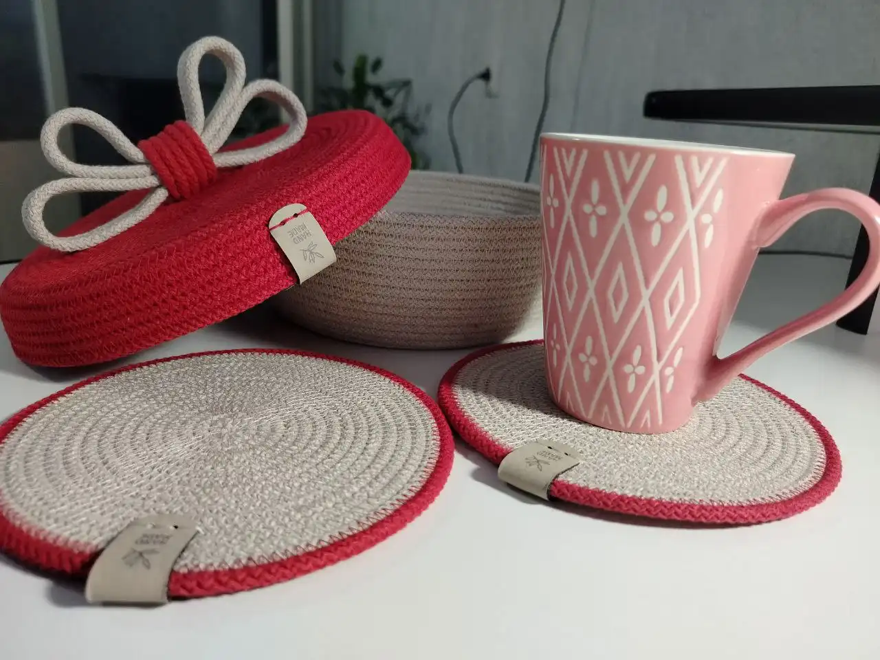 Изделия из хлопкового шнура ручной работы - Барахолка в Новосибирск