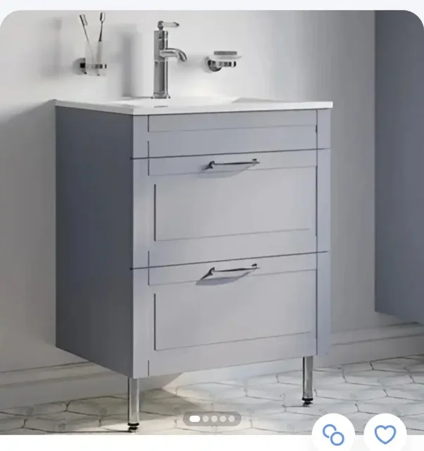 Тумба для ванной серого цвета с ящиками - Товары для дома и дачи в Толмачево