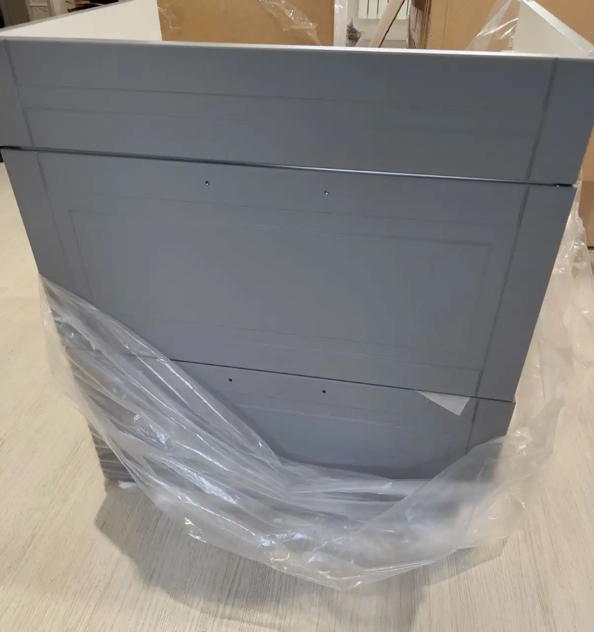 Тумба для ванной серого цвета с ящиками - Мебель для ванной (Для дома и дачи) в Толмачево