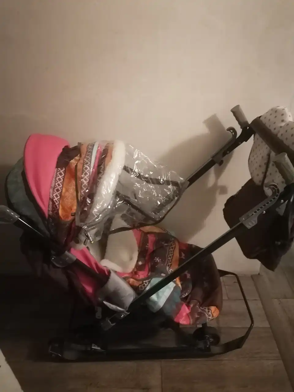 Санки-коляска с аксессуарами