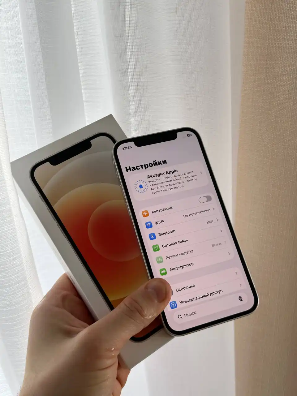 Продам iPhone 12 128 GB White в отличном состоянии