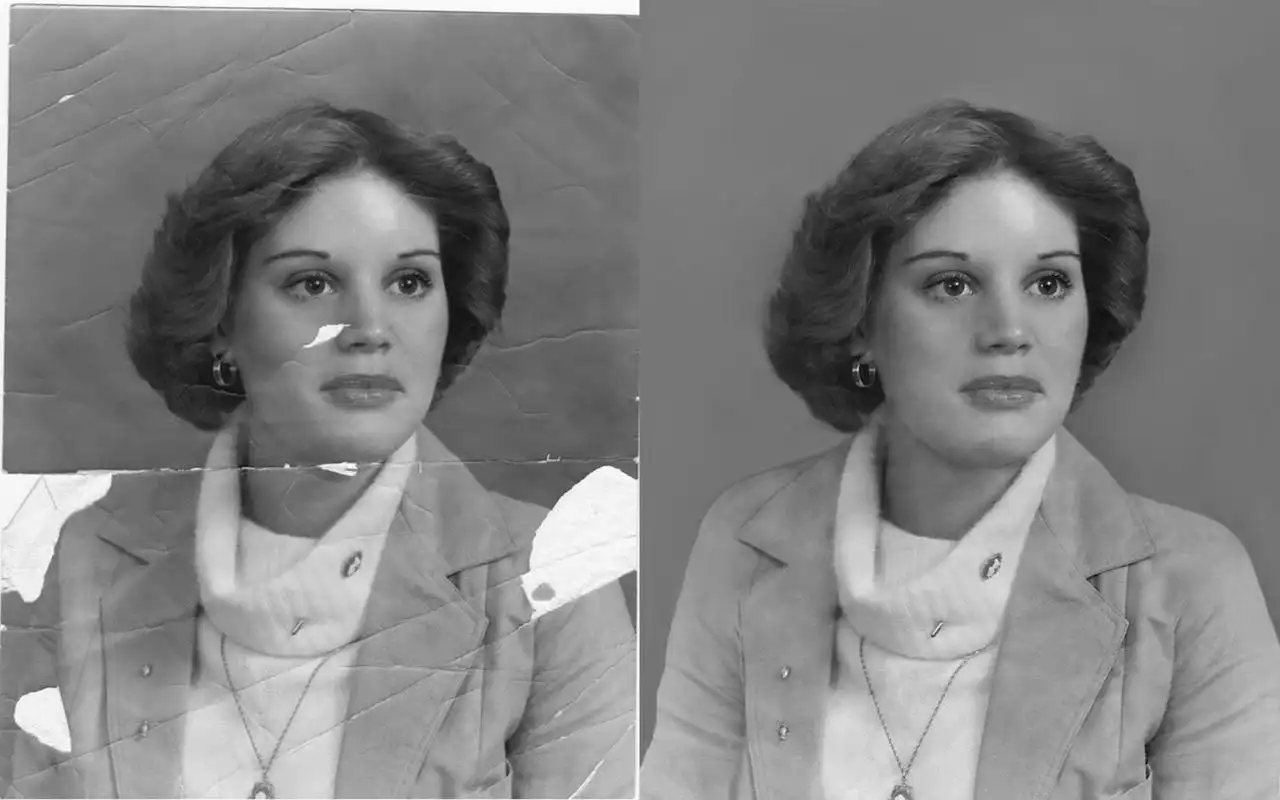 Восстановление повреждений на фотографии