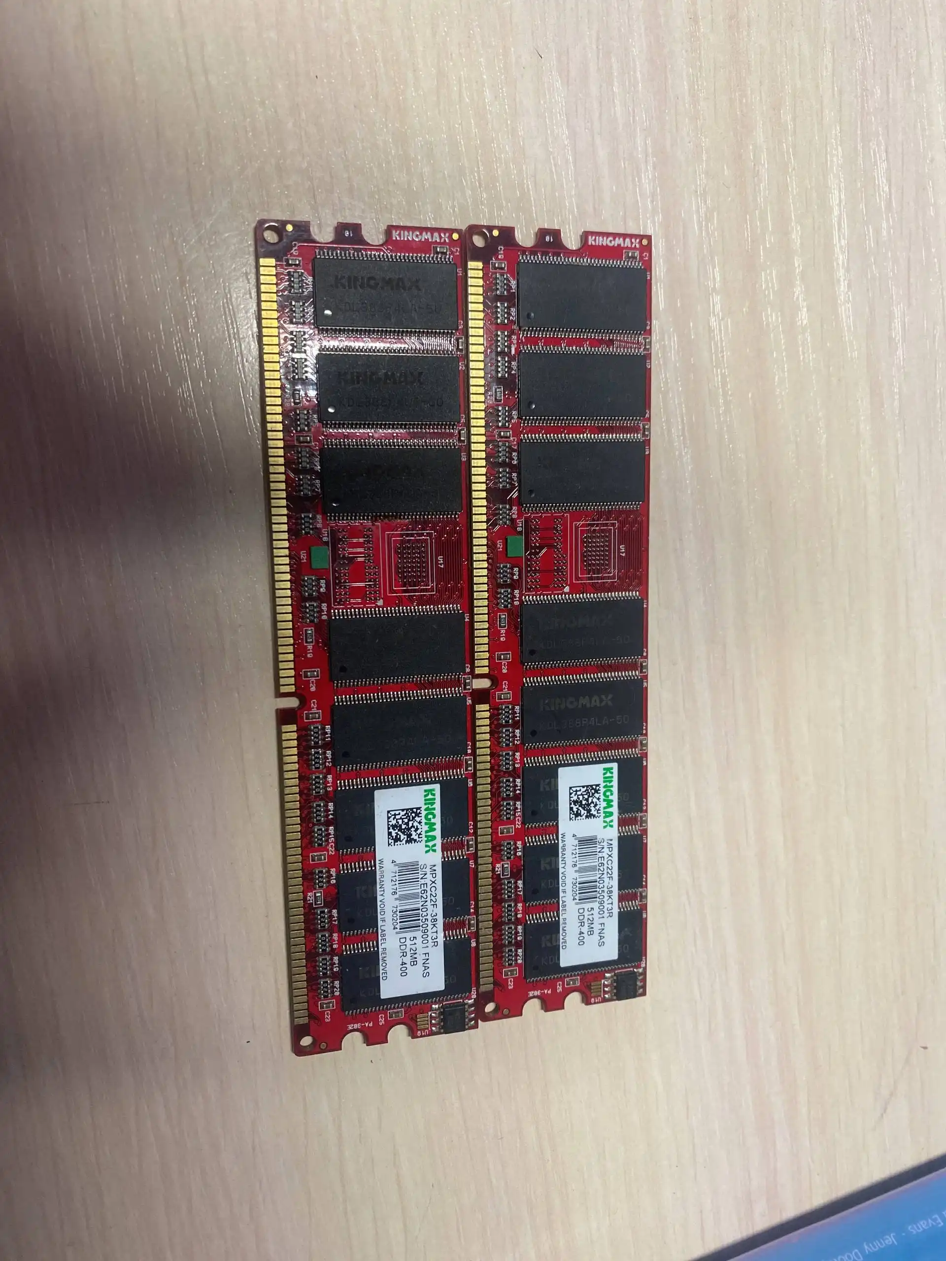 Продам 2 плашки оперативной памяти DDR1 512MB - Компьютерные комплектующие (Электроника) в Оренбург