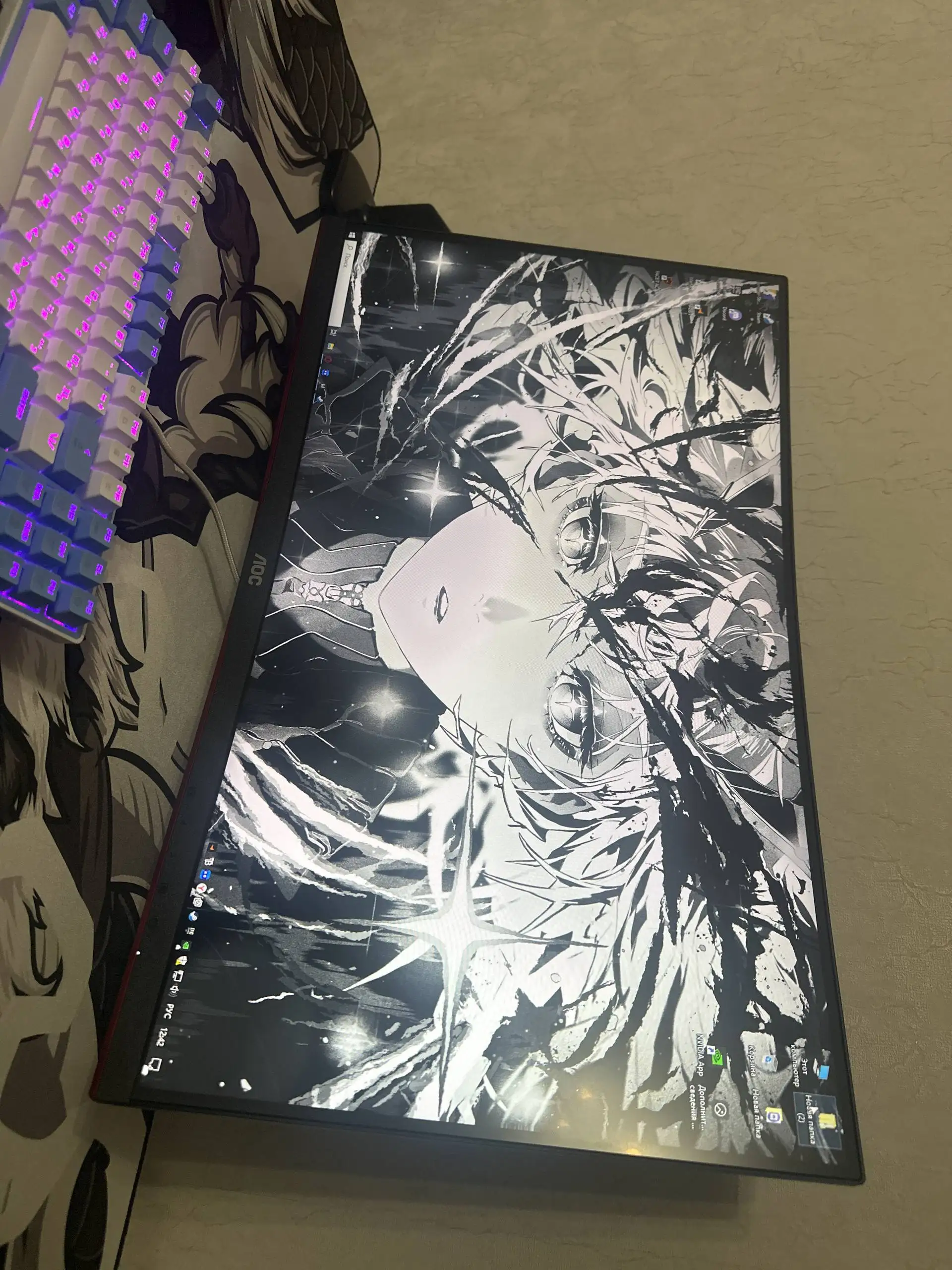 Игровой монитор с изогнутым экраном 240 Гц - Мониторы (Электроника) в Оренбург