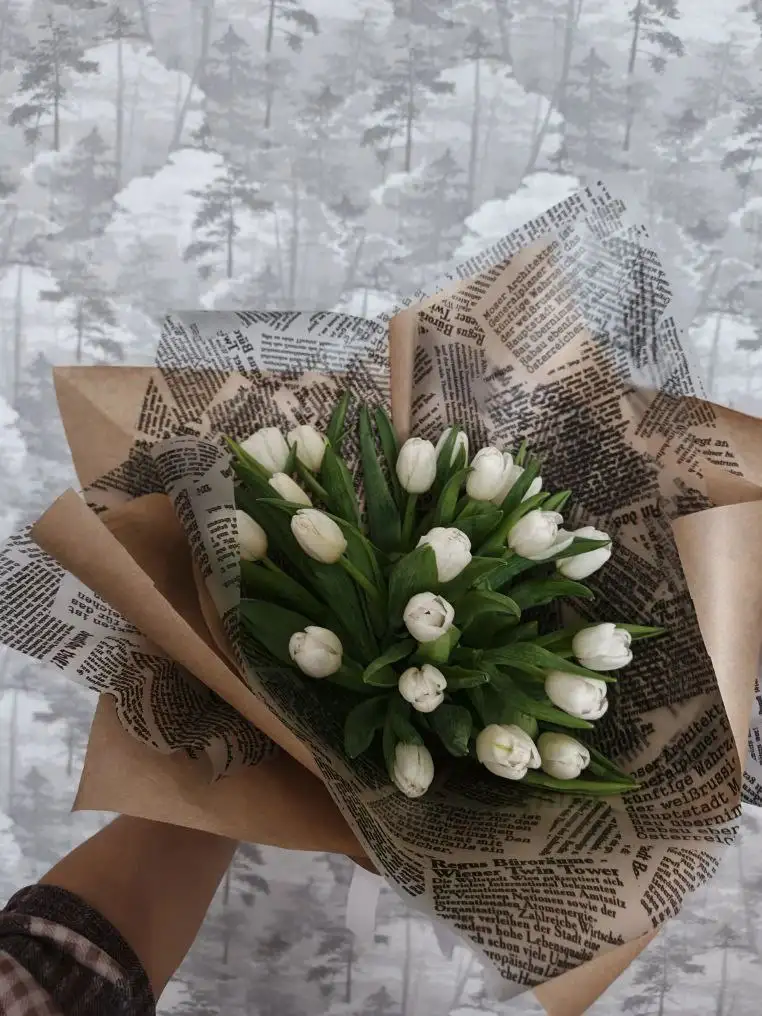 Белые тюльпаны 21 шт - Цветы (Барахолка) в Оренбург