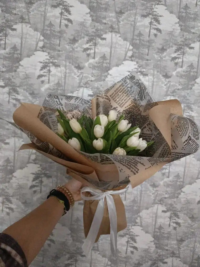 Белые тюльпаны 21 шт - Цветы (Барахолка) в Оренбург