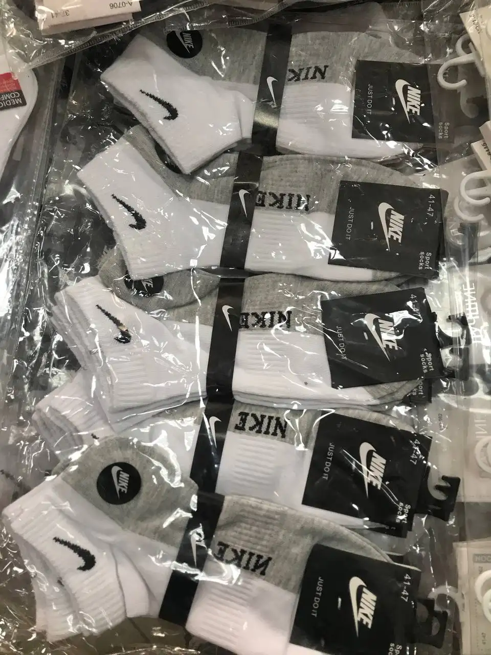 Белые носки Nike — комплект 10 пар | Высокие | Размеры 41-47 Хлопок | Турция - Носки (Одежда) в Оренбург