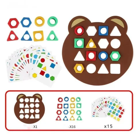 Развивающая игрушка сортер-головоломка «Мишка» - Развивающие игрушки в Оренбург