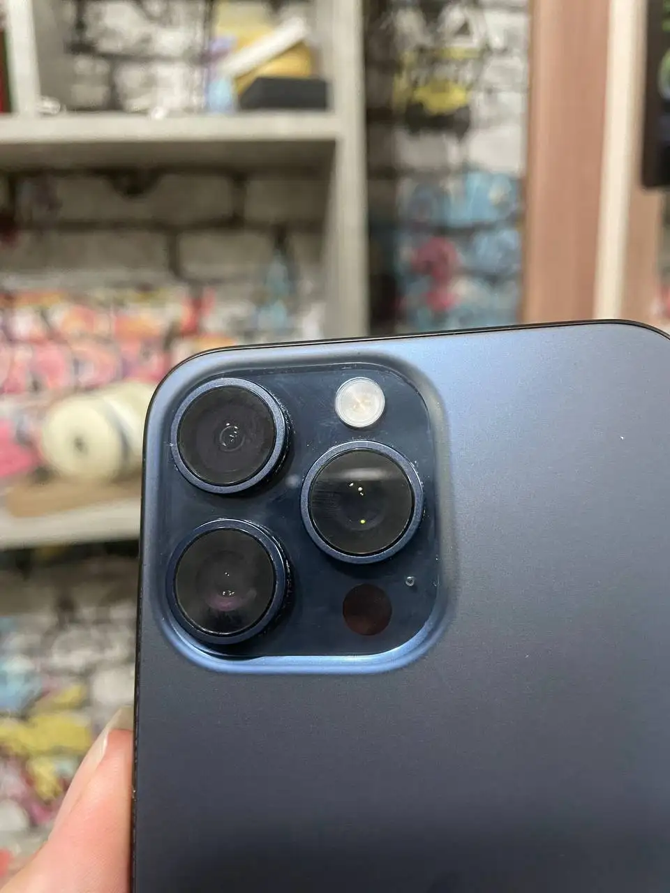 iPhone 15 Pro Max 256 ГБ Titanium Blue с дефектом Face ID - Смартфоны (Электроника) в Оренбург