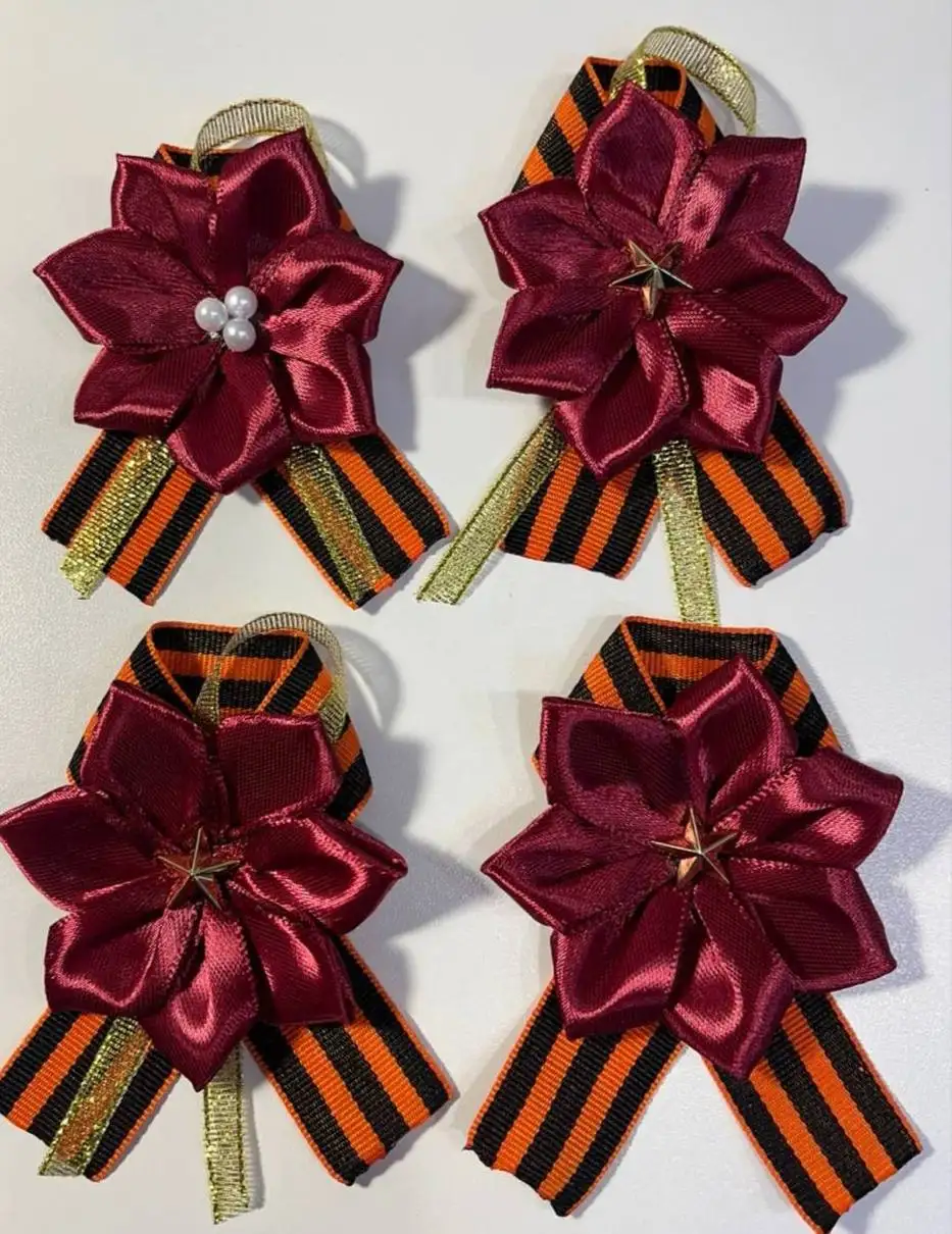 Брошь из Георгиевской ленты к 9 мая - Рукоделие (Хобби и отдых) в Оренбург