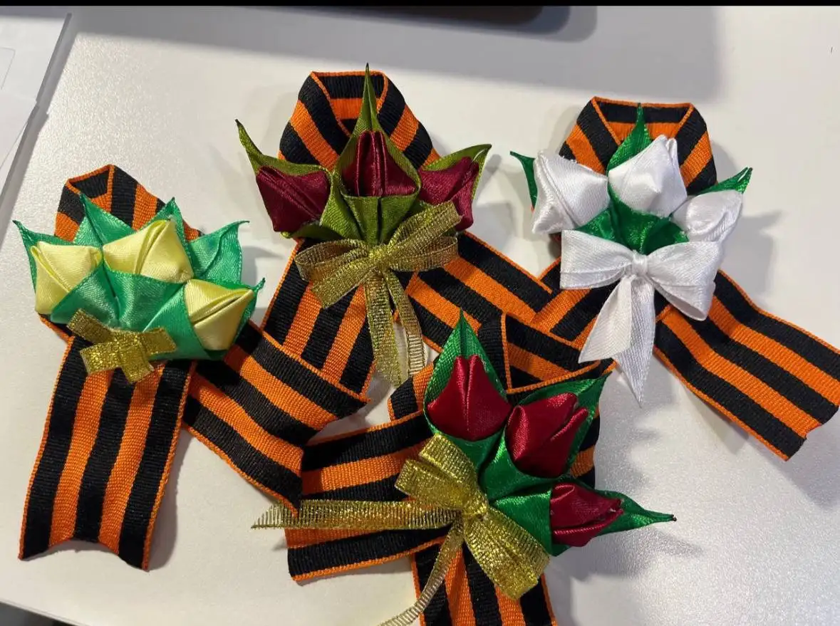 Брошь из Георгиевской ленты к 9 мая - Рукоделие (Хобби и отдых) в Оренбург