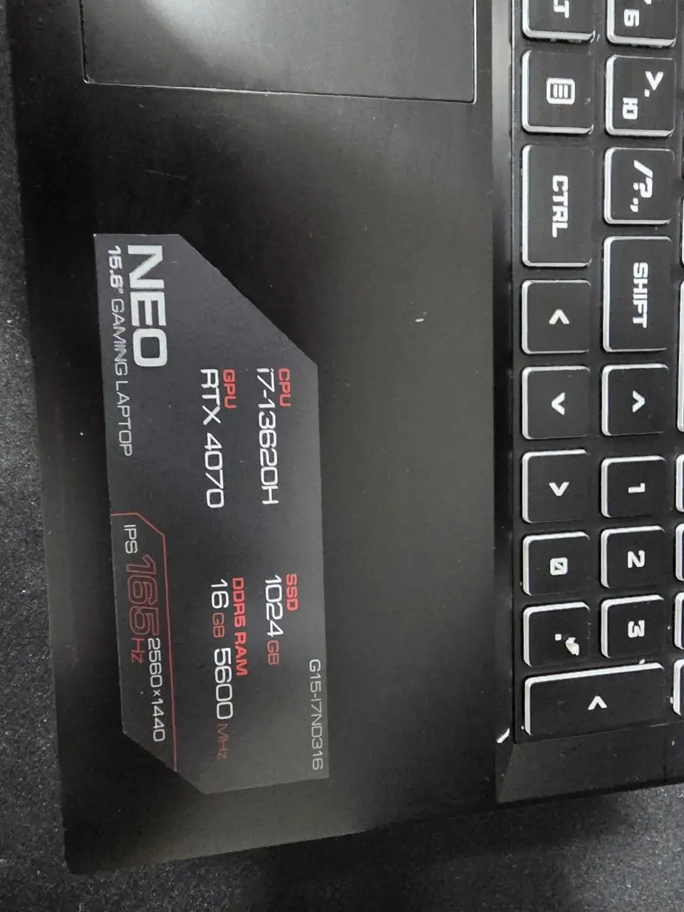 Ноутбук Ardor gaming NEO 15.6" - Ноутбуки (Электроника) в Оренбург