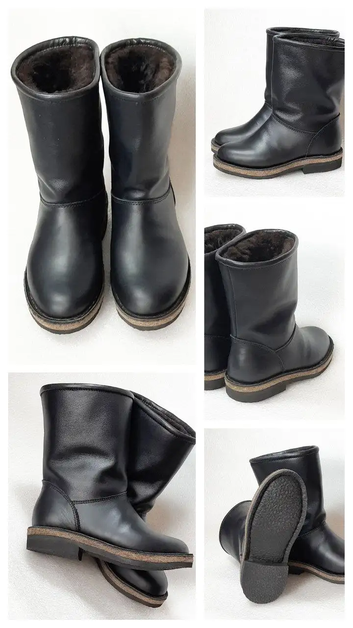 Продам зимние сапоги ручной работы из натуральной кожи с овчиной - Обувь (Одежда) в Могойтуй