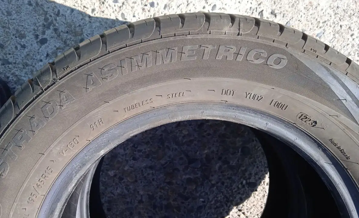 Пара летних шин Viatti Strada Asimmetrico 195/65 R15 2023г - Шины и диски (Запчасти) в Чита