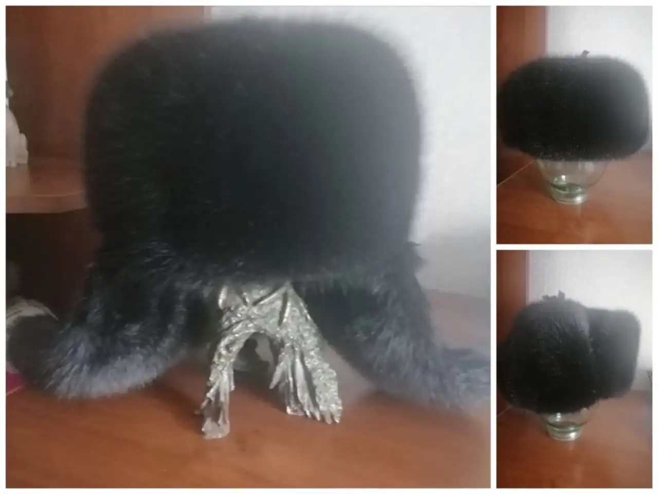 Норковая шапка ушанка в отличном состоянии