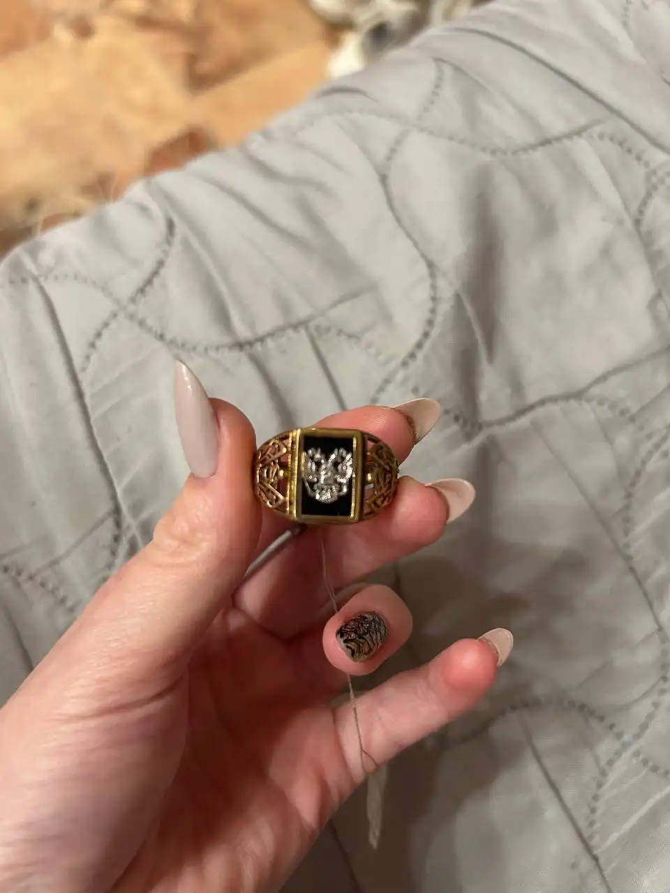 Серебряное кольцо с ониксом 925 пробы - Ювелирные изделия (Барахолка) в Нижний Новгород