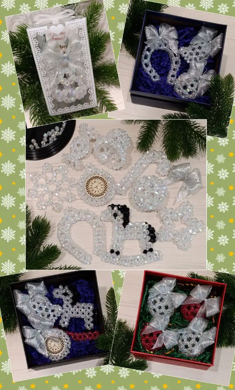 Елочные игрушки ручной работы к Новому году