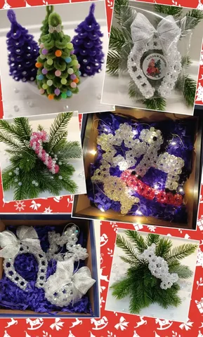 Елочные игрушки из бусин и сувенирные елочки на Новый год - частное объявление в Тюмень