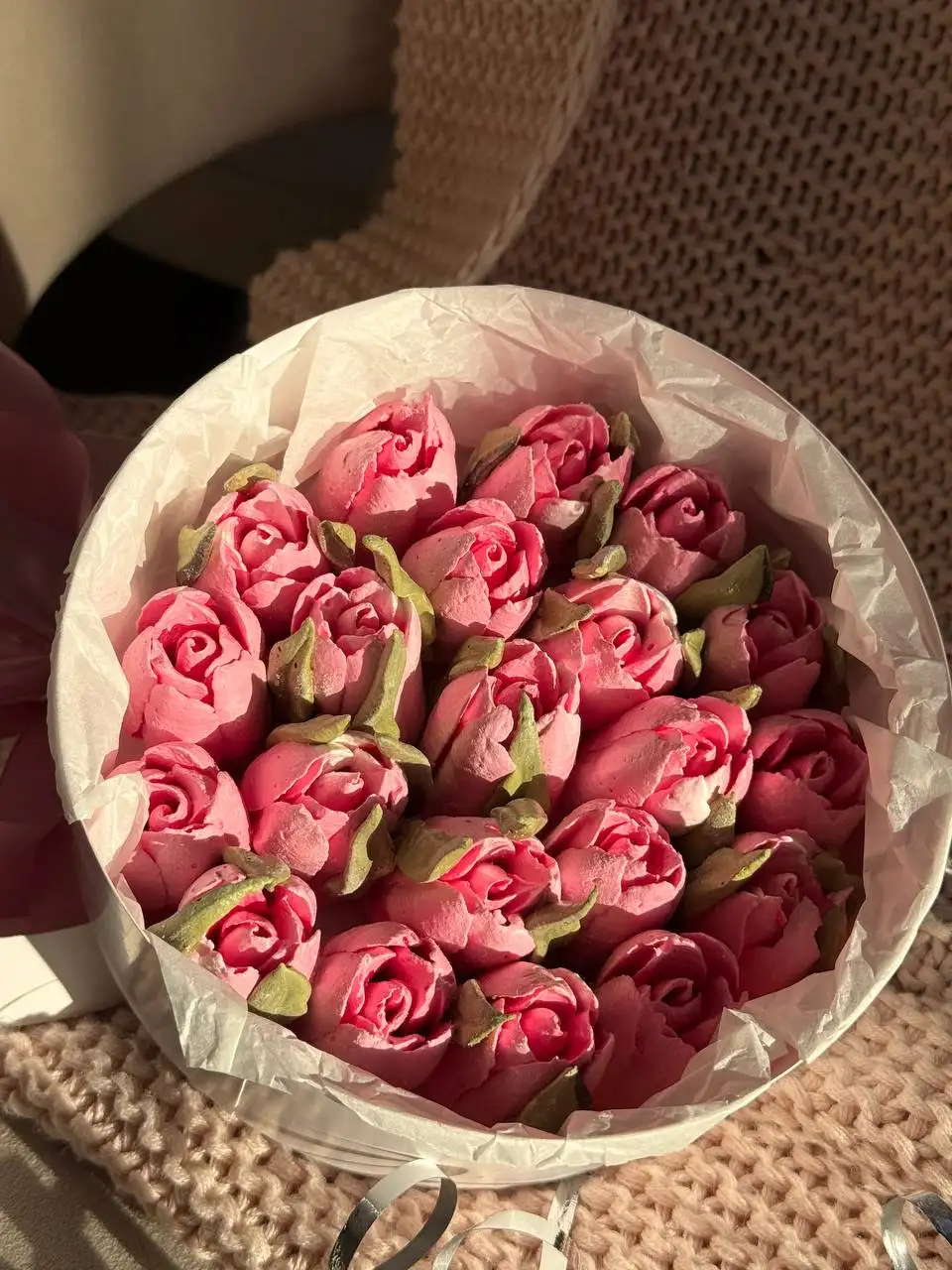 Зефирные тюльпаны из домашнего заварного зефира - Рукоделие/Сладости (Хобби и отдых) в Тюмень