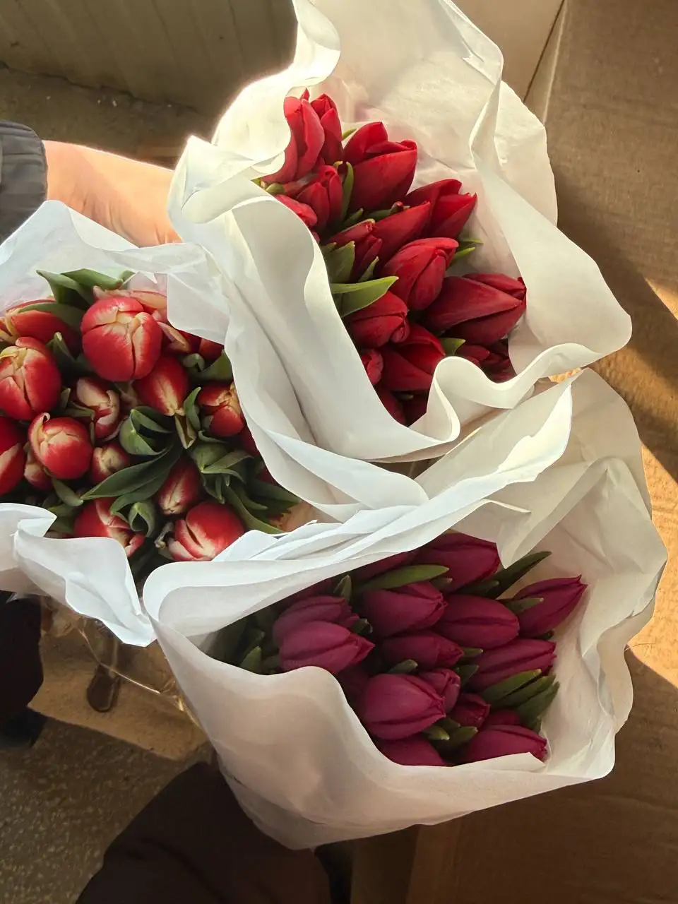 Тюльпаны к 8 Марта с доставкой - Цветы (Барахолка) в Тюмень