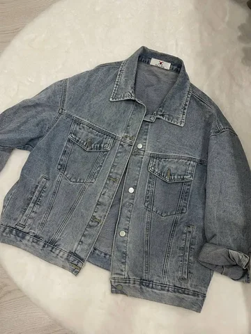 Куртка корейская джинсовая оверсайз - Обувь и аксессуары в Тюмень