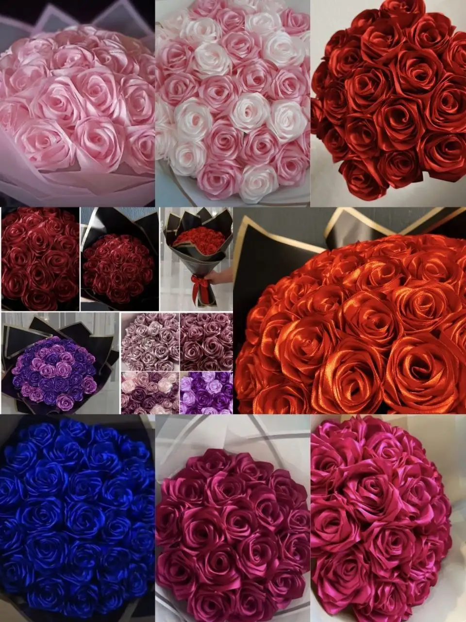 Розы из атласных лент на заказ - Рукоделие (Хобби и отдых) в Тюмень