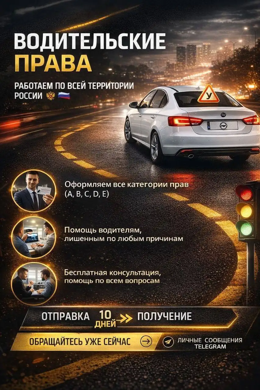 Оформление водительских удостоверений - Услуги в Тюмень