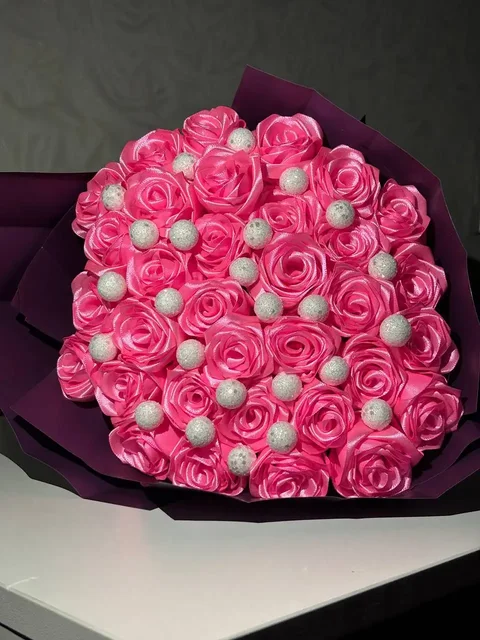 Букеты роз из атласных лент на заказ - Хобби и отдых в Ангарск