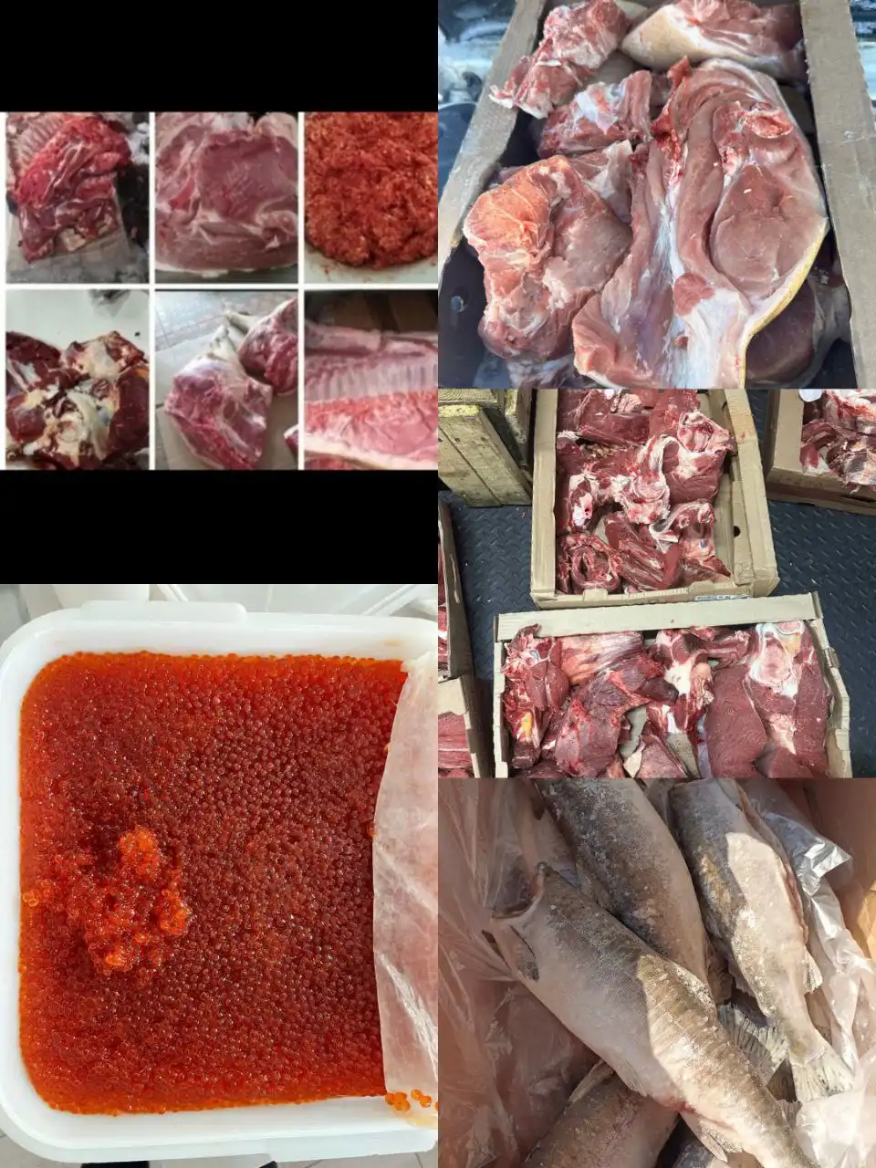 Продажа мяса свинины, телятины, полуфабрикатов, икры и рыбы с доставкой