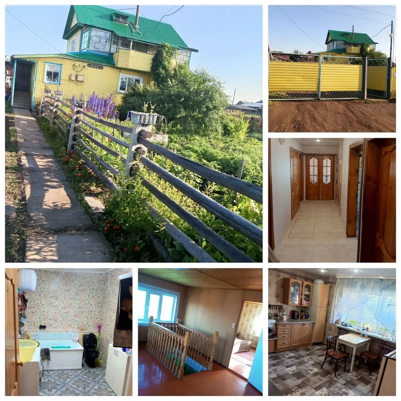 Продам двухэтажный брусовой дом с участком в Тулуне