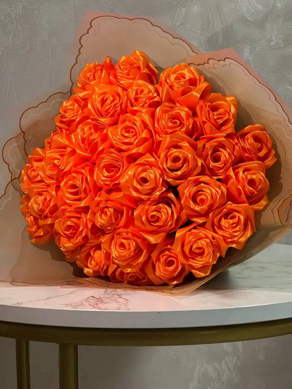 Букеты роз из атласных лент на заказ