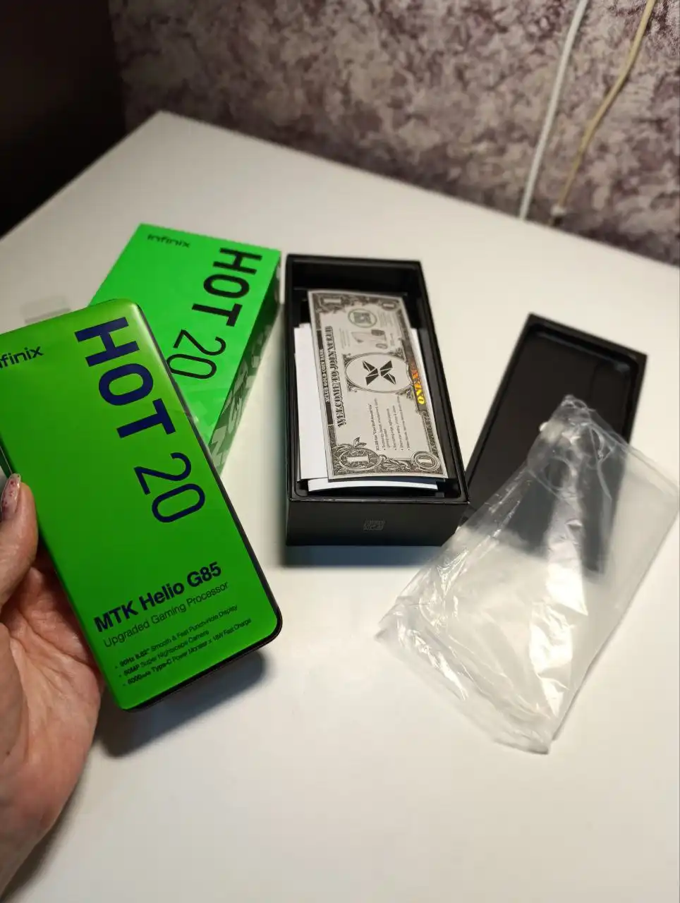 Продажа нового смартфона Infinix Hot 20 в синем цвете - Смартфоны (Электроника) в Ангарск