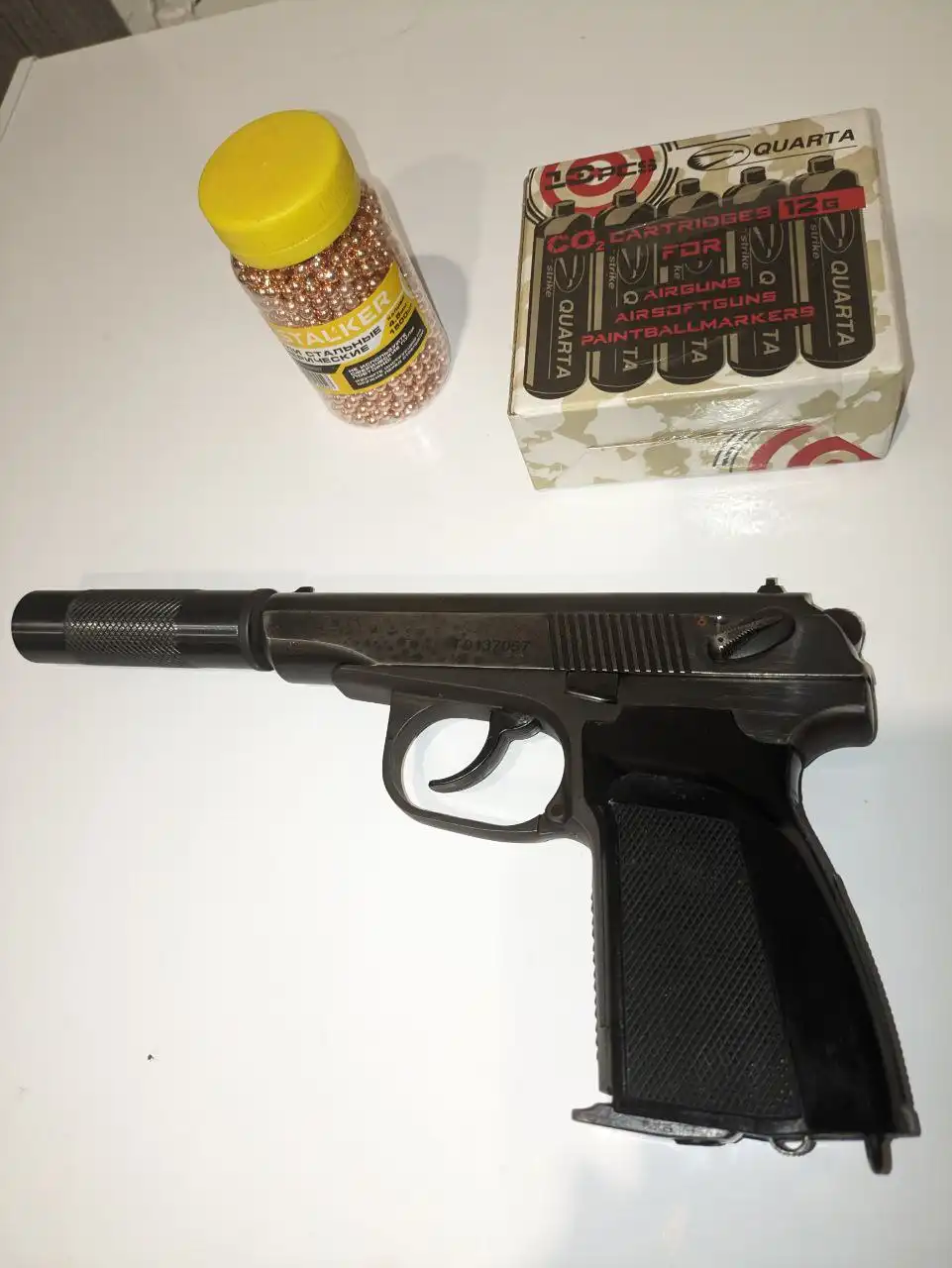 Пневматический пистолет МР-654К, копия Макарова - Барахолка в Ангарск