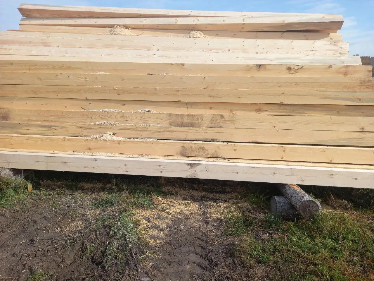 Пиломатериал из под дисковой пилы зимнего спила - Пиломатериалы (Барахолка) в Ангарск