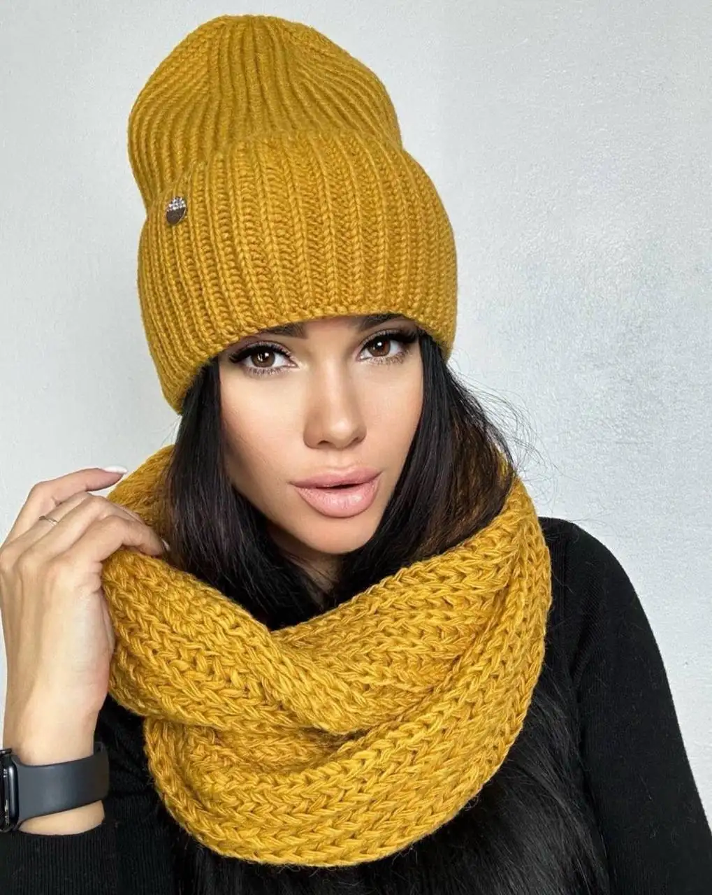 Теплая шапочка и снуд из флиса - Головные уборы (Одежда) в Ангарск