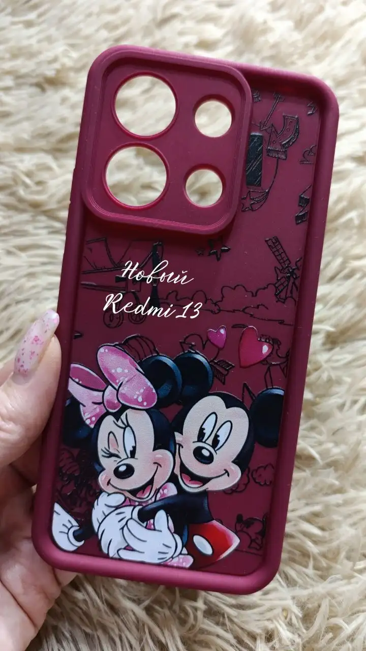 Чехлы на Redmi 13 (Микки Маус) и Redmi 13 Pro - Аксессуары для телефонов (Электроника) в Ангарск